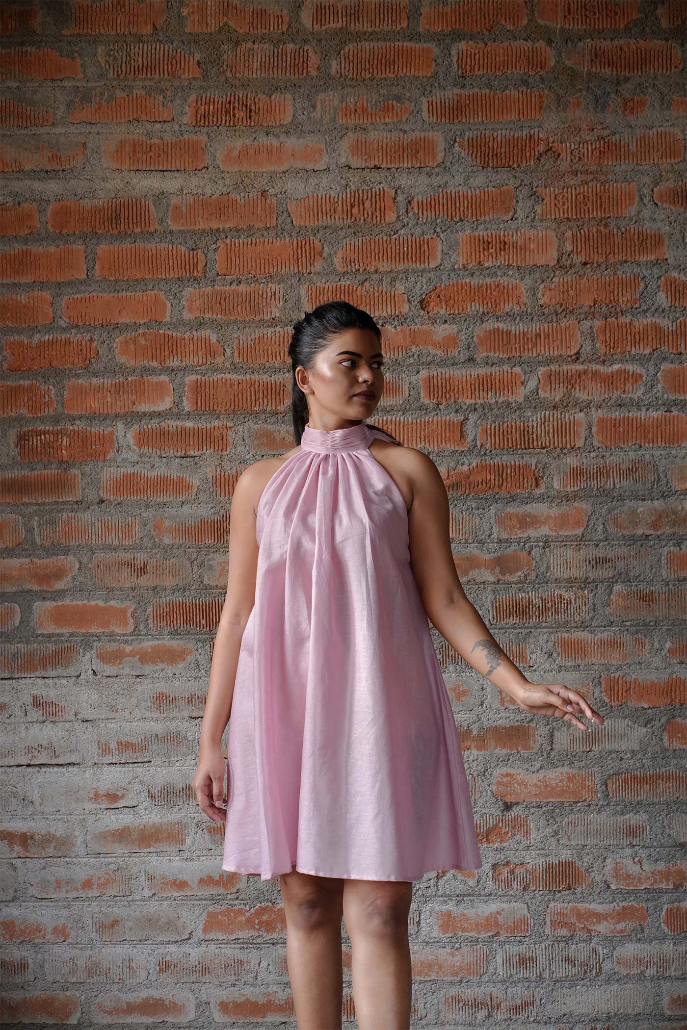 Pink Velvet Dress